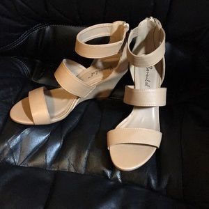 Lulu’s beige wedges